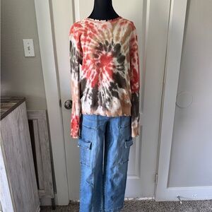 Tie-Dye Long Sleeve Top